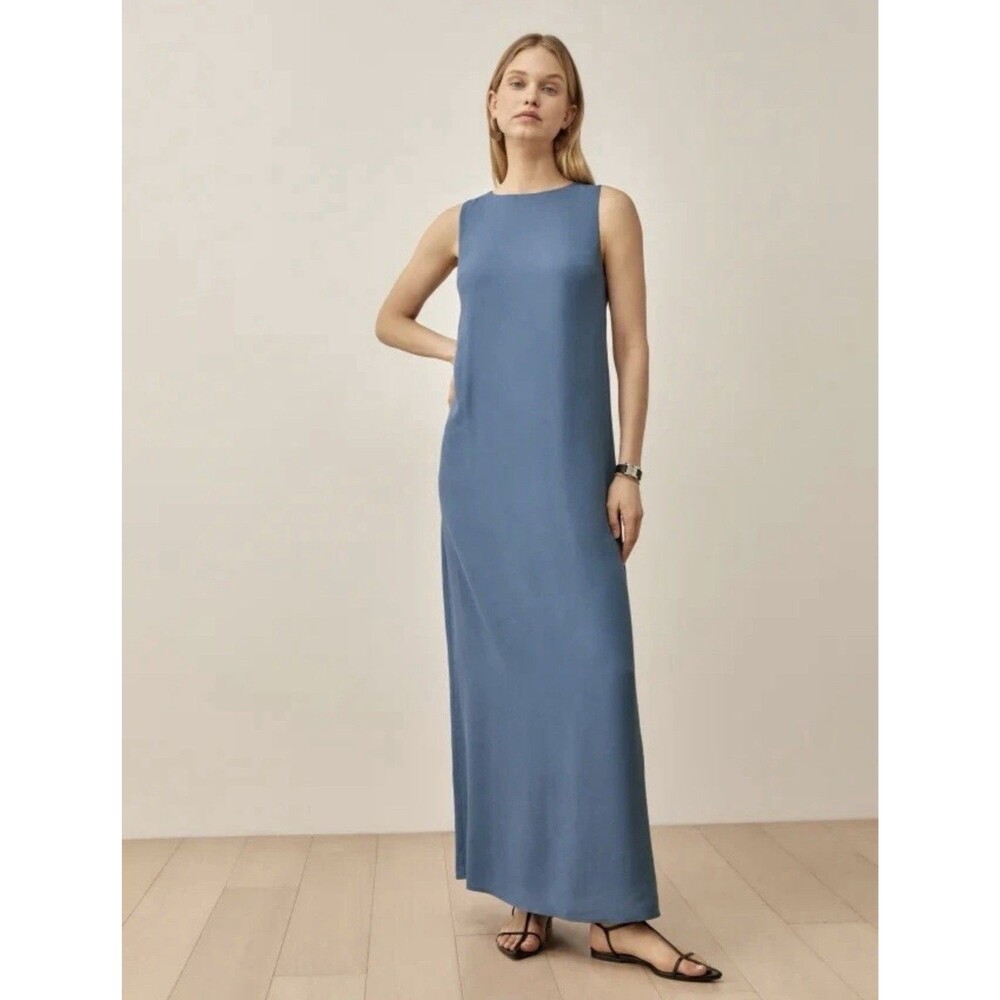 Reformation Collin Women’s Maxi Dress - Size Small Blue - MSRP $198